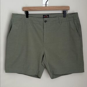 Faherty Brand All Day Shorts Men’s 38 Green Performance Hybrid Swim Casual